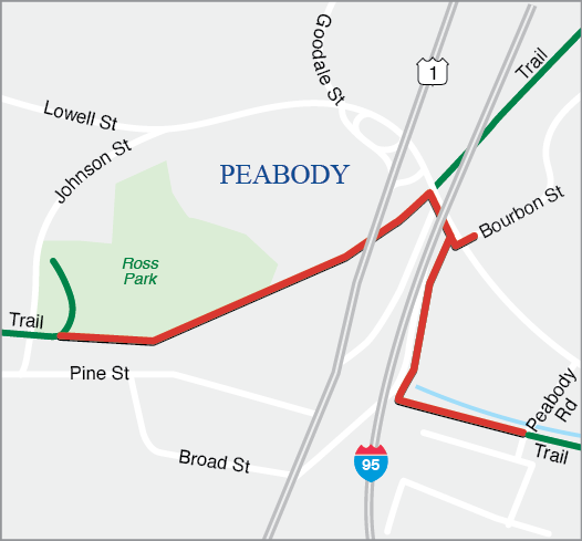 Peabody: Multi-Use Path Construction of Independence Greenway at Interstate 95 and Route 1 